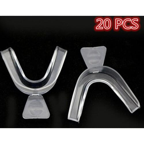 20 pcs Thermoforming Dental Mouthguard Teeth Whitening Trays Bleaching Tooth Whitener Mouth Guard Care Oral Hygiene