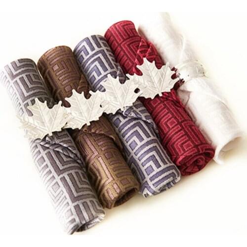 2017 Newest Napkin Rings Four Kinds Of Patterns Napkin Buckle Napkin Cloth Holder For Hotel Wedding Party Supplies Decoration