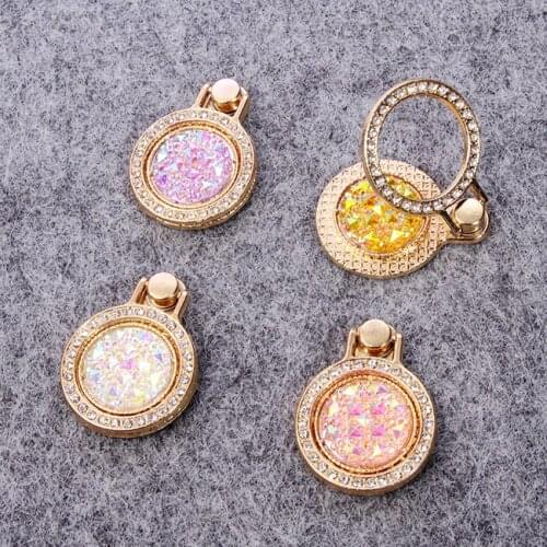 4 pcs/lot Cell Phone Case Charms Alloy Ring Finger Decoration Mobile Phone Holders stands Accessories