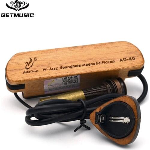 Adeline AD-40 Woody for Travel Guitar Sound Hole Magenatic Pickup W-JAZZ