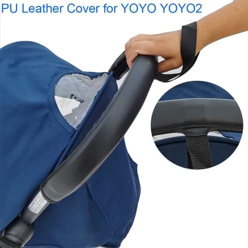 Baby Stroller Accessories leather Protective Case Cover and Armrest Bumper Bar Handrail Handle for Babyzenes Yoyo Yoya+ Pram