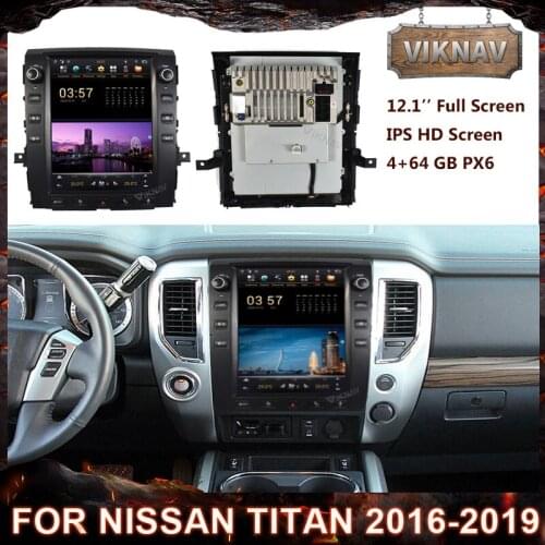 12.1 Inch Telsa Car Radio For Nissan Titan 2016-2019 Multimedia DVD Player Auto stereo GPS Navigation Carplay Tape Recorder
