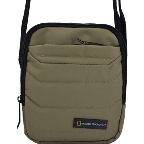 Unisex Beige Utility Messenger Shoulder Bags