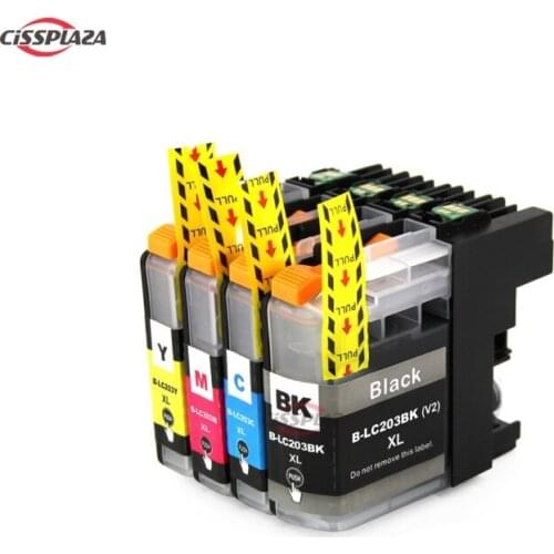 CISSPLAZA 5x lc203 lc201 lc207 ink cartridge For Brother MFC-J460DW J480DW J485DW J680DW J880DW J885DW J5520DW J5620DW J5720DW