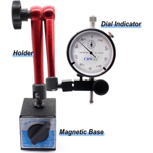 Dial Indicator Universal Magnetic Base Holder Stand Table Scale Precision Indicators Magnetic Stands Measurement Tool Set