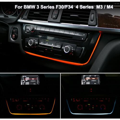 For BMW 3/4 Series F30 F34 F35 M3 M4 2018-2012 Ambient Light Car Interior central control air conditioning panel Atmosphere Lamp