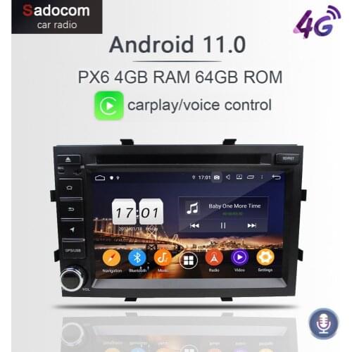 DSP PX6 2 din Android 10.0 64GB ROM+4GB RAM Car DVD Player car radio RDS autoradio GPS For Chevrolet Cobalt Spin Onix 2012-2017