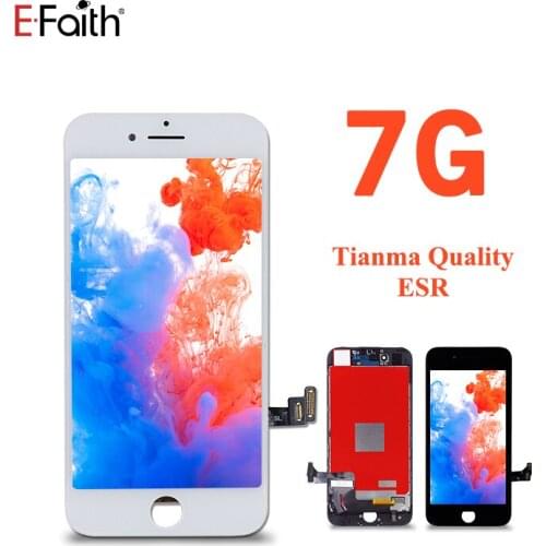 EFaith 20Pcs Pantalla Tianma Quality Screen Or Display For iPhone 7 LCD ESR Screen Digitizer Assembly Replacement With 3D Touch