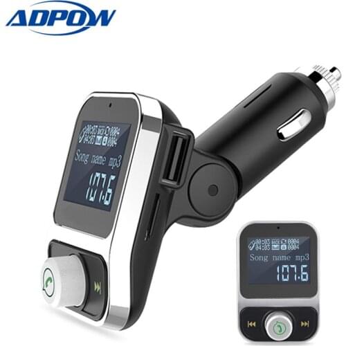 FM Transmitter Wireless Bluetooth Hands-free Car Kit FM Modulator Audio Car Mp3 Player 3.1A USB Charger Support TF Card U