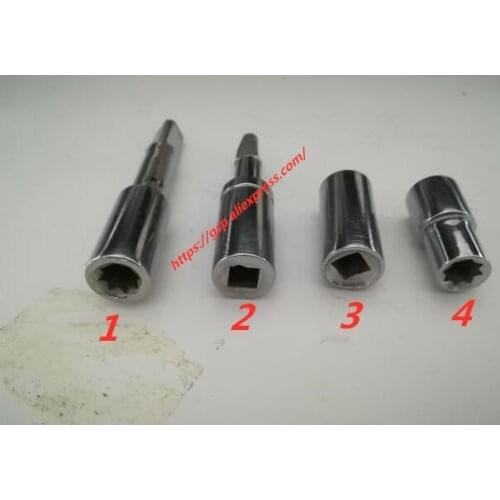 Piano tuning maintenance tools, wrench head, square wrench, hand electric drill wrench, thin wall wrench