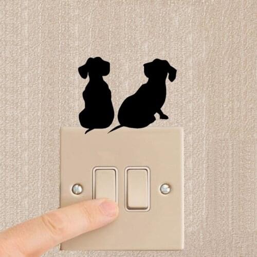 Sausage Dog Sticker Decal Cute Animal Decorative Vinyl Wall Sticker 2SS0873