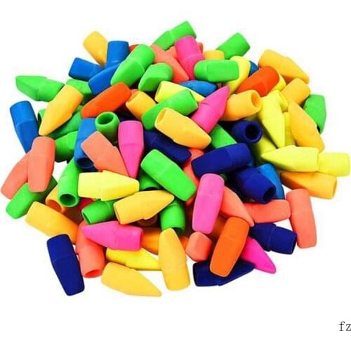 1000 Pcs Pencil Top Eraser Caps Pencil Eraser For Kids School Office Supplies Random Color