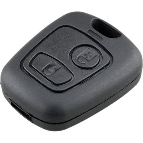 2Pc Lightweight Suitable for 2-button Straight Car Key Shell 206 Mouth Without Embryo