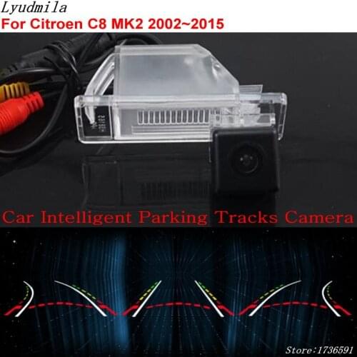 Lyudmila Car Intelligent Parking Tracks Camera FOR Citroen C8 MK2 2002~2015 Car Back up Reverse Rear View Camera