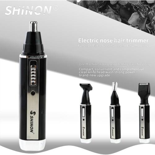 Multifunctional Electric Nose Hair Trimmer Mini Razor Nose Hair Trimmer 4 In 1 Sideburns Eyebrow Trimming Set For Men