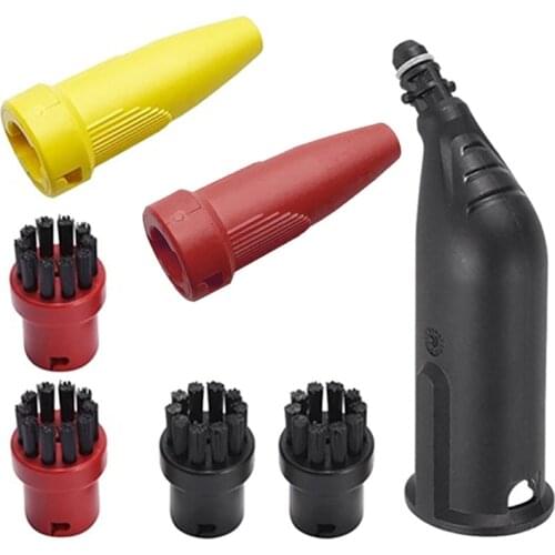Round Brush Space Nozzles Powerful Nozzle Kit For Karcher SC1 SC2 SC3 SC4 SC5 Steam Cleaner Brushes