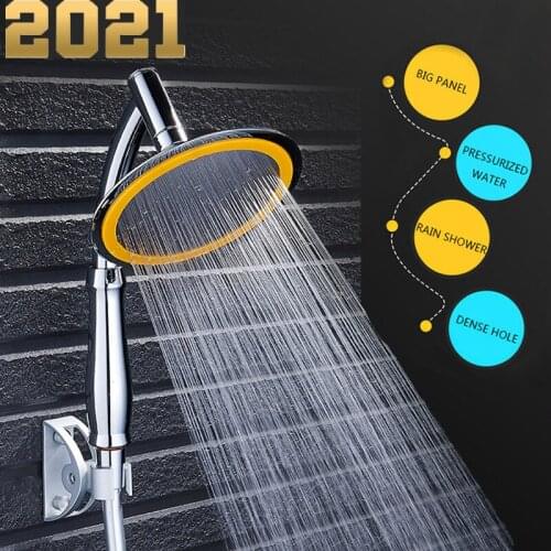 Shower head hand shower high pressure shower head water saving bathroom spa rain free rotation shower head