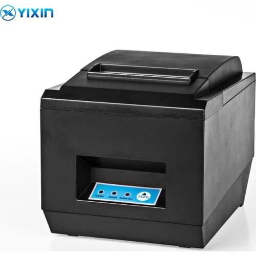 Desktop Thermal Printe 80mm Auto Cutter Receipt Printer 3 inch Fast Speed POS Thermal Printer Suitable for Printing Barcode Bill
