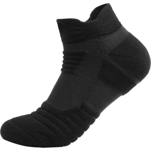 Socks Solid Color Thickening Men Running Football Basketball Short Socks for Sports Basketball Short Socks