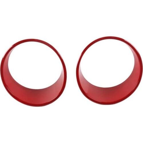 For Jeep Wrangler JL 2018 2019 Front Light Headlight Trim Cover ABS Lamp Bezels Car Light Car Styling Accessories