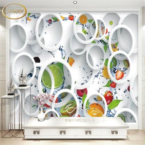 Custom 3D Photo Wallpaper Fresco Fruit Wallpaper Papel De Parede Restaurant Wallpaper Fruit Shop Wallpaper Mural Wall Painting