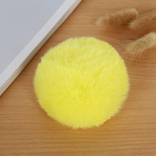 Imitation Rex Rabbit Fur Pom Pom Ball 8cm Multi-color Decor Accessories DIY Bag Charm Handmade Jewelry Keychains Part