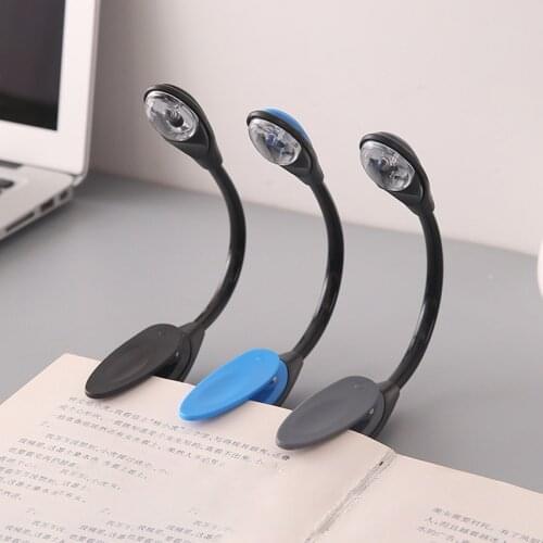Portable Flexible LED Book Light Clip-On Type Bright Reading Lamp Bedroom Mini Illumination Lights for Book Reader