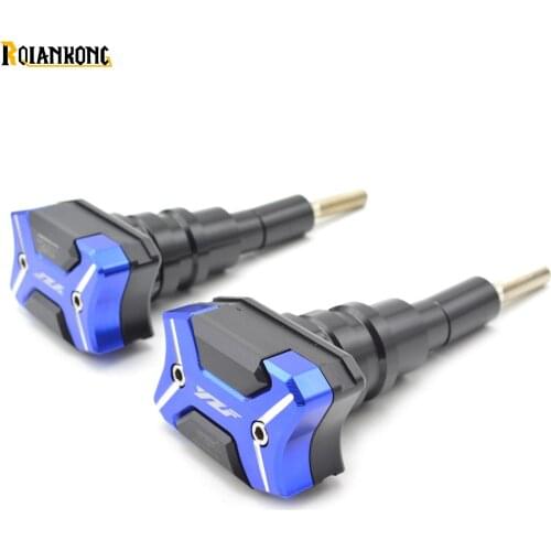 With "YZF "logo Motorbike Frame Slider Motorcycle Frame Crash Pads Engine Case Sliders Protector For Yamaha YZF R3 2013-2015