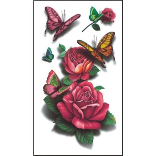 5pcs/lot Temporary Tattoo Sticker New Design Abstract Figure Body Art Waist/ Arm Tattoo for Kids and Adults