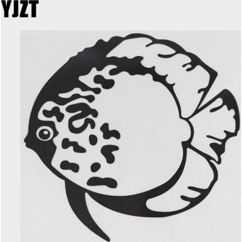 YJZT 15.3CM×14.8CM Personality Tropical Fish Decal Car Sticker Vinyl 18A-0084
