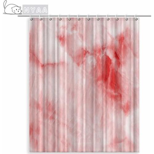 Marble Texture Shower Curtains 3D Bathroom Shower Curtain Frabic Waterproof Polyester Bath Curtain With Hooks