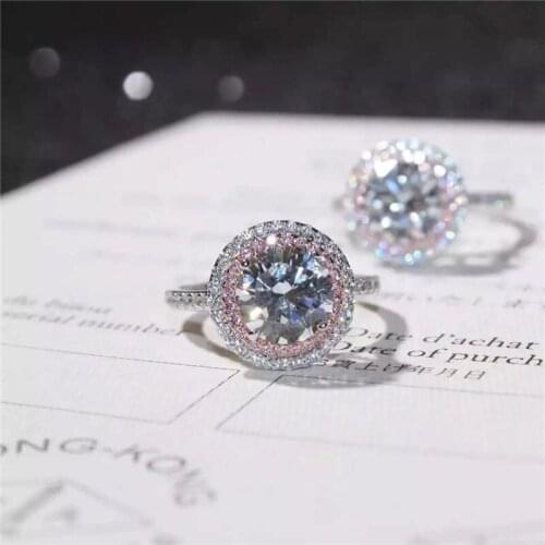 Elegant Female ring 925 Sterling silver AAAAA Zircon cz Engagement Wedding Band Rings for women Bridal Party Jewelry