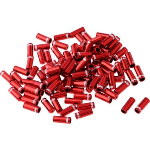 100Pieces Bike Brake er Inner Cable Tips Wire End Caps