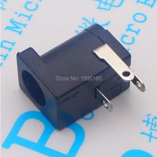 20Pcs Hot Sales High Quality DC-005 Black and White DC Power Jack Socket Connector DC005 5.5*2.1mm 2.1 socket Round the needle