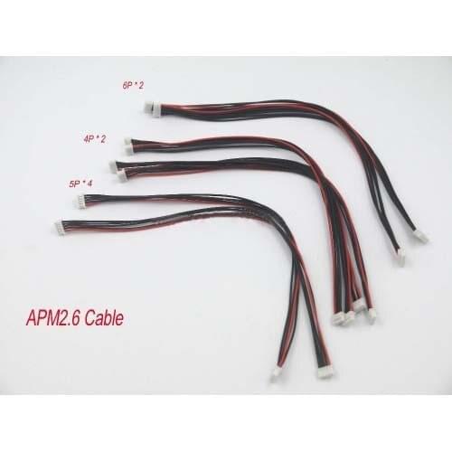 8pcs APM 2.6 Flight Control Cable (DF13 4/5/6 Position Connector 20 Cm) 4pin, 5pin & 6pin