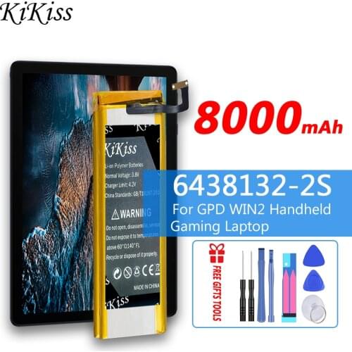 KiKiss High Capacity 8000mAh 6438132-2S Battery for GPD WIN2 WIN 2 Handheld Gaming Laptop