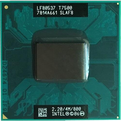 Free shipping Laptop CPU T7500 CPU original official version of the original needle 2.2GHZ/4M/800MHZ SLAF8 PGA