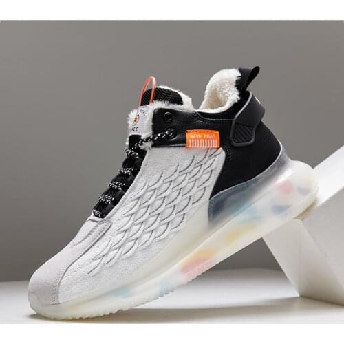 Mens Sneakers Keep warm Cushioning Running Shoes For Men Casual Sports Shoes Walking Jogging Hiking Training Shoes