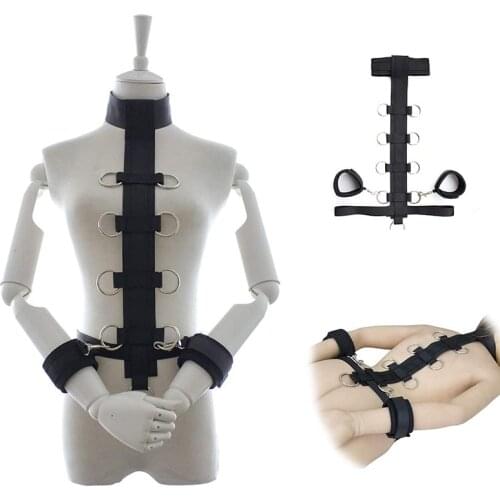 Erotic Goods for Adults Slave Collar Handcuffs bdsm Bondage Restraints Harness Ankle Hand Cuffs Sex Toys for Couples Sex Shop