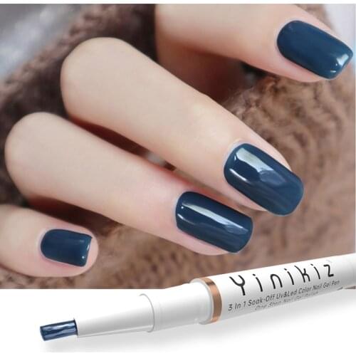Yinikiz One Step Gel Polish UV LED Soak Off Gel Lacquer For Manicure 3 In 1 Nail Art White Varnish Pen Hybrid Dropshipping