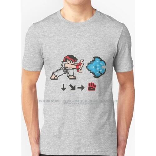 Hadoouken! T Shirt 100% Pure Cotton Ryu Hadouken Sf Street Figther Ii Bar Videogames Nerdy Geeky Videogame Arcade Stick Cabinet