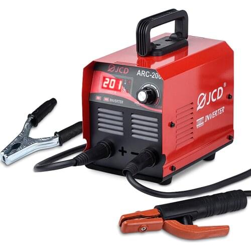 JCD Welding Machine 160/200 Amp DC Inverter ARC Welder IGBT MMA 220V LCD Digital Adjustable Micro welder for Home DIY welding