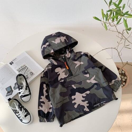 Camouflage Spring Autumn Coat Outerwear Top Children Clothes Kids Costume Teenage Gift Plus Size Boy Clothing High Quality