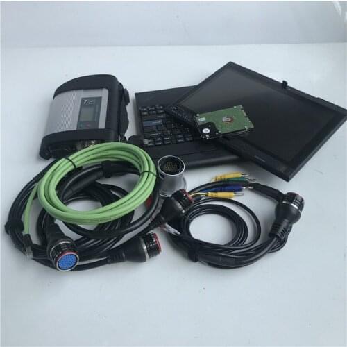 MB Star C4 SD Connect C4 repair kit + newest software 2020.12 diagnostic tool mb star c4 vediamo/X/DSA/DTS with X200T Laptop 4G
