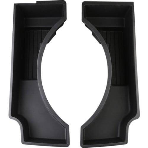 Lsrtw2017 Black Abs for Volvo Xc60 2017 2018 2019 2020 Trunk Spare tire Storage Box Container Holder Tray Accessories