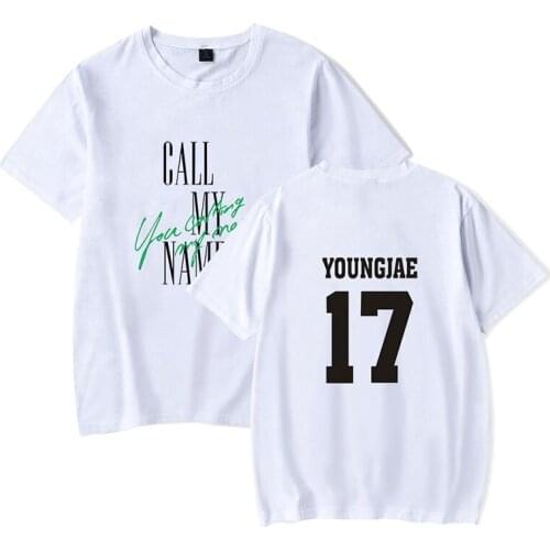Latest Got7 YOUNGJAE 17 Kpop T-shirts Summer Fashion Couple Men Women T Shirts Tee Shirt O-neck Short Sleeve Unisex T-shirt Tops