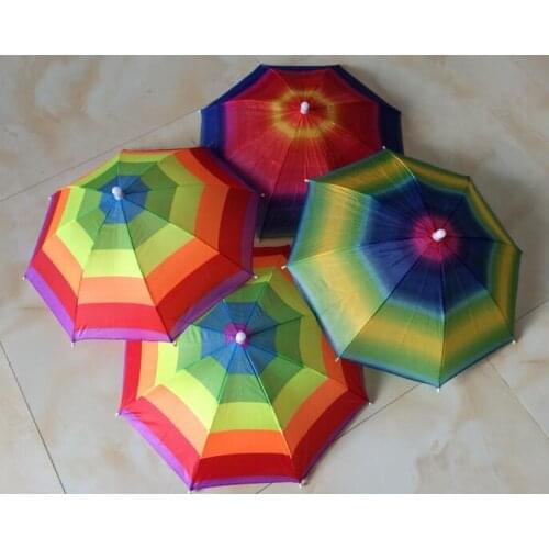 New Camouflage Foldable Headwear Sun Umbrella Fishing Hiking Beach Camping Headwear Cap Head Hats Outdoor Sport Umbrella Hat Cap