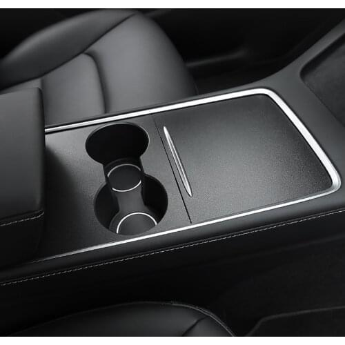 Center Console Wrap ABS Plastic Protector Cover Center Console Wrap Sticker Car Styling for Tesla Model 3 Y 2021