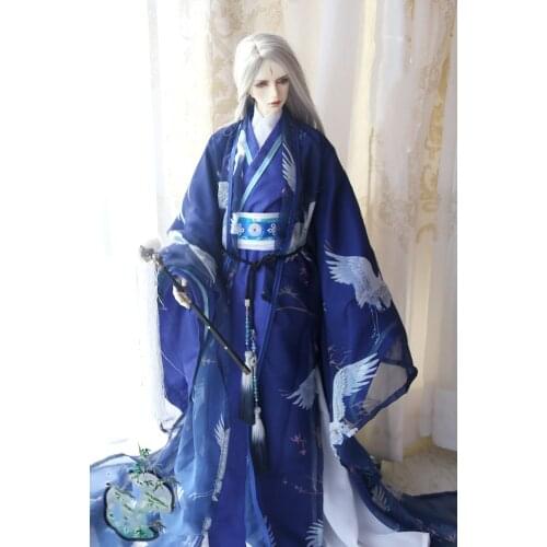 1/4 1/3 BJD Clothes Ancient Costume Hanfu Samurai Dress For BJD/SD MSD SD13 SSDF ID72 80cm Strong Uncle Doll Accessories C0906