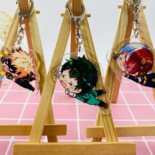 Wholesale Demon Slayer:Kimetsu No Yaiba Keychain Two-sided Transparent PVC Key Chain Cosplay Acrylic Llavero Handmade Jewelry
